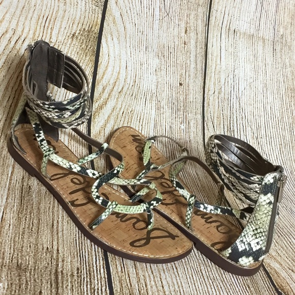 Sam Edelman Shoes - Sam Edelman Gwenna Printed Gladiator Sandals Snake
